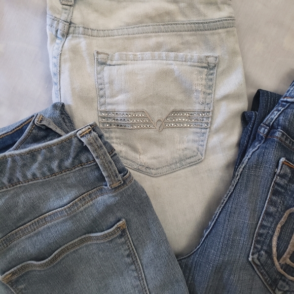 Bebe Jeans- Rhinestone Detail, sz. 27 - Picture 6 of 14